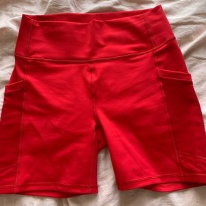 Red, High waisted, fabletics